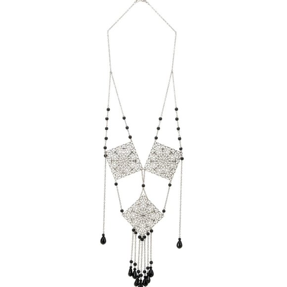 Steve Sasco Jewelry - Sharon Tate 60s Inspired replica Statement Lariat Necklace. Rare find.